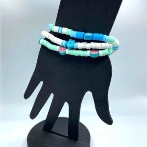 Colorful Beaded Ocean Themed Bracelet Set